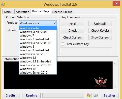 product key for windows 10 activation
